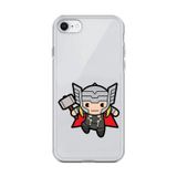 Dali Design İphone 6S Plus Uyumlu Şeffaf Kılıf Chibi Thor 5 Tasarımlı
