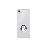 Dali Design İphone 6S Plus Uyumlu Şeffaf Kılıf Couple Penguen 2 Tasarımlı