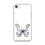 Dali Design İphone 6S Plus Uyumlu Şeffaf Kılıf Dumanlı Kelebek Tasarımlı