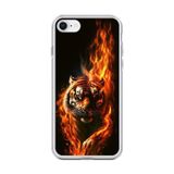 Dali Design İphone 6S Plus Uyumlu Şeffaf Kılıf Kaplan Tasarımlı