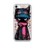 Dali Design İphone 6S Plus Uyumlu Şeffaf Kılıf Kedi Grafity Tasarımlı