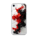 Dali Design İphone 6S Plus Uyumlu Şeffaf Kılıf Renkli Boya 1 Tasarımlı