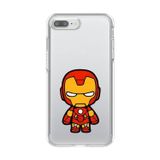 Dali Design İphone 7 Plus Uyumlu Şeffaf Kılıf Chibi Iron-Man 2 Tasarımlı