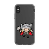 Dali Design İphone X Uyumlu Şeffaf Kılıf Chibi Thor 5 Tasarımlı