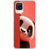 Dali Design Samsung Galaxy A12 Uyumlu Şeffaf Kılıf 4 Peluş Panda Tasarımlı
