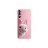 Dali Design Samsung Galaxy A14 Uyumlu Şeffaf Kılıf 5 Peluş Tavşan Tasarımlı