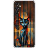 Dali Design Samsung Galaxy A14 Uyumlu Şeffaf Kılıf Aesthetic 2 Tasarımlı