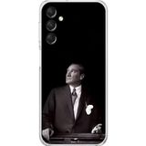Dali Design Samsung Galaxy A14 Uyumlu Şeffaf Kılıf Atatürk 3 Tasarımlı