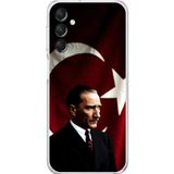 Dali Design Samsung Galaxy A14 Uyumlu Şeffaf Kılıf Atatürk 4 Tasarımlı