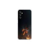 Dali Design Samsung Galaxy A14 Uyumlu Şeffaf Kılıf Balta Tasarımlı