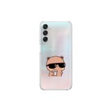 Dali Design Samsung Galaxy A14 Uyumlu Şeffaf Kılıf Couple Ayıcık 1 Tasarımlı