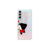 Dali Design Samsung Galaxy A14 Uyumlu Şeffaf Kılıf Couple Garry 2 Tasarımlı
