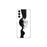 Dali Design Samsung Galaxy A14 Uyumlu Şeffaf Kılıf Estetik Yüz 3 Tasarımlı