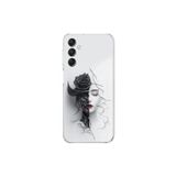 Dali Design Samsung Galaxy A14 Uyumlu Şeffaf Kılıf Estetik Yüz 4 Tasarımlı