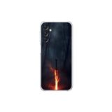 Dali Design Samsung Galaxy A14 Uyumlu Şeffaf Kılıf Kılıç Tasarımlı