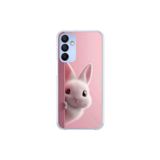 Dali Design Samsung Galaxy A15 Uyumlu Şeffaf Kılıf 5 Peluş Tavşan Tasarımlı