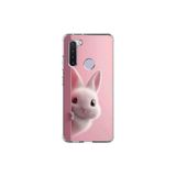 Dali Design Samsung Galaxy A21 Uyumlu Şeffaf Kılıf 5 Peluş Tavşan Tasarımlı