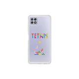 Dali Design Samsung Galaxy A22 Uyumlu Şeffaf Kılıf 3 Tetris Tasarımlı