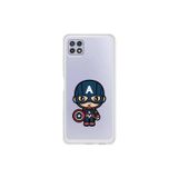 Dali Design Samsung Galaxy A22 Uyumlu Şeffaf Kılıf Chibi 4 Tasarımlı