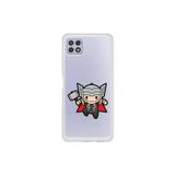 Dali Design Samsung Galaxy A22 Uyumlu Şeffaf Kılıf Chibi 5 Tasarımlı