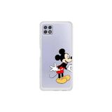Dali Design Samsung Galaxy A22 Uyumlu Şeffaf Kılıf Couple Mickey 1 Tasarımlı