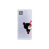 Dali Design Samsung Galaxy A22 Uyumlu Şeffaf Kılıf Couple Pucca 1 Tasarımlı