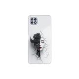 Dali Design Samsung Galaxy A22 Uyumlu Şeffaf Kılıf Estetik Yüz 4 Tasarımlı