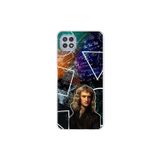 Dali Design Samsung Galaxy A22 Uyumlu Şeffaf Kılıf Isaac Newton Tasarımlı