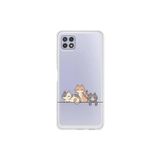 Dali Design Samsung Galaxy A22 Uyumlu Şeffaf Kılıf Kedişler 4 Tasarımlı