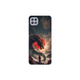 Dali Design Samsung Galaxy A22 Uyumlu Şeffaf Kılıf Samurai 3 Tasarımlı