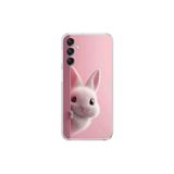 Dali Design Samsung Galaxy A24 Uyumlu Şeffaf Kılıf 5 Peluş Tavşan Tasarımlı