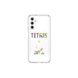 Dali Design Samsung Galaxy A25 Uyumlu Şeffaf Kılıf 3 Tetris Tasarımlı