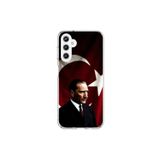 Dali Design Samsung Galaxy A25 Uyumlu Şeffaf Kılıf Atatürk 4 Tasarımlı
