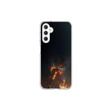 Dali Design Samsung Galaxy A25 Uyumlu Şeffaf Kılıf Balta Tasarımlı