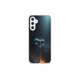 Dali Design Samsung Galaxy A25 Uyumlu Şeffaf Kılıf Çekiç Tasarımlı