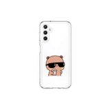 Dali Design Samsung Galaxy A25 Uyumlu Şeffaf Kılıf Couple Ayıcık 1 Tasarımlı