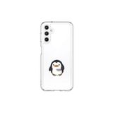 Dali Design Samsung Galaxy A25 Uyumlu Şeffaf Kılıf Couple Penguen 2 Tasarımlı