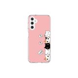 Dali Design Samsung Galaxy A25 Uyumlu Şeffaf Kılıf Kedişler 2 Tasarımlı