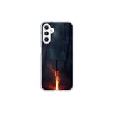 Dali Design Samsung Galaxy A25 Uyumlu Şeffaf Kılıf Kılıç Tasarımlı