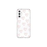 Dali Design Samsung Galaxy A25 Uyumlu Şeffaf Kılıf Şeffaf Kalp 2 Tasarımlı