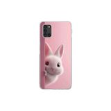 Dali Design Samsung Galaxy A31 Uyumlu Şeffaf Kılıf 5 Peluş Tavşan Tasarımlı