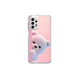 Dali Design Samsung Galaxy A33 Uyumlu Şeffaf Kılıf 1 Peluş Ayıcık Tasarımlı