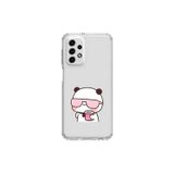 Dali Design Samsung Galaxy A33 Uyumlu Şeffaf Kılıf Couple Ayıcık 2 Tasarımlı