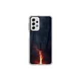 Dali Design Samsung Galaxy A33 Uyumlu Şeffaf Kılıf Kılıç Tasarımlı