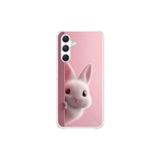 Dali Design Samsung Galaxy A34 Uyumlu Şeffaf Kılıf 5 Peluş Tavşan Tasarımlı
