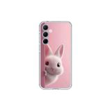 Dali Design Samsung Galaxy A35 Uyumlu Şeffaf Kılıf 5 Peluş Tavşan Tasarımlı