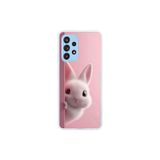 Dali Design Samsung Galaxy A52 Uyumlu Şeffaf Kılıf 5 Peluş Tavşan Tasarımlı