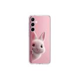 Dali Design Samsung Galaxy A55 Uyumlu Şeffaf Kılıf 5 Peluş Tavşan Tasarımlı
