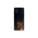 Dali Design Samsung Galaxy A71 Uyumlu Şeffaf Kılıf Balta Tasarımlı
