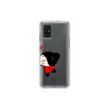 Dali Design Samsung Galaxy A71 Uyumlu Şeffaf Kılıf Couple Garry 2 Tasarımlı